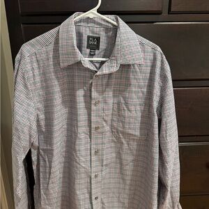 Jos. A. Bank Men's Red and Blue Checkered Shirt